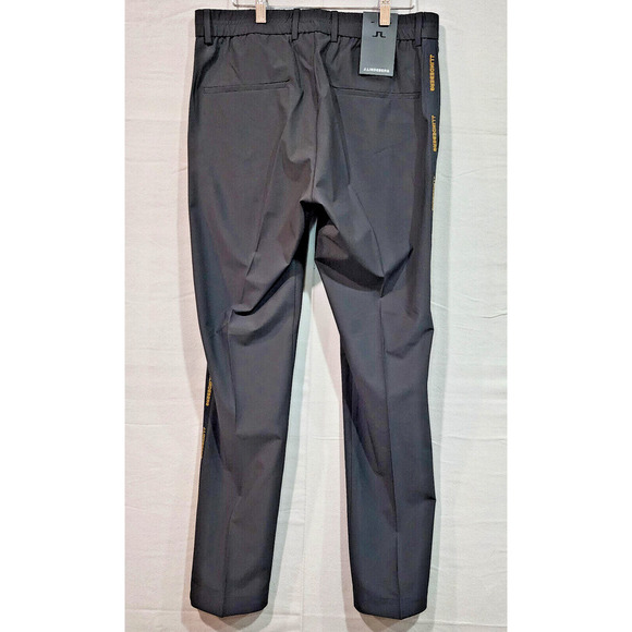 J. Lindeberg Stuart Men's Side Stripe Golf Pant GMPA06876 Black NEW‎ Sz 32 X 32 - Picture 2 of 6